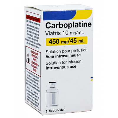 CARBOPLATIN MYLAN 450 MG ( CARBOPLATIN ) CONCENTRATE FOR SOLUTION FOR IV INFUSION 45 ML VIAL